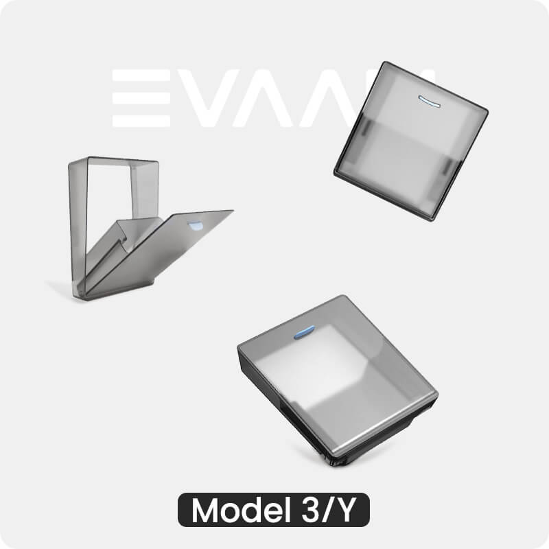 EVAAM™ Magnetic Armrest Hidden Storage Box for Model 3/Y Accessories - EVAAM