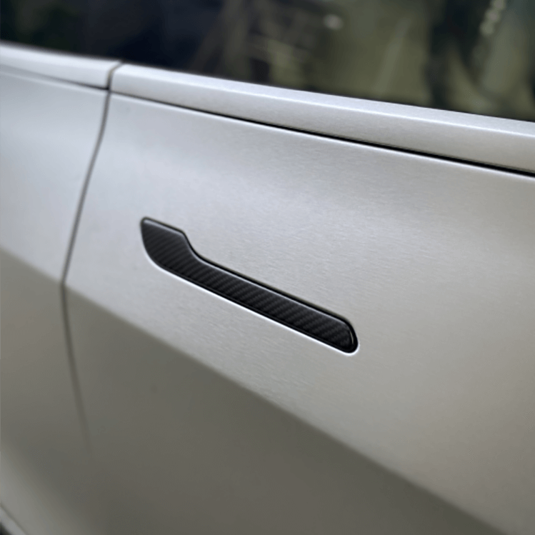 EVAAM Matte Real Carbon Fiber Door Handle Cover for Model 3/Y 2021-2022 - EVAAM