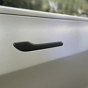 EVAAM Matte Real Carbon Fiber Door Handle Cover for Model 3/Y 2021-2022 - EVAAM
