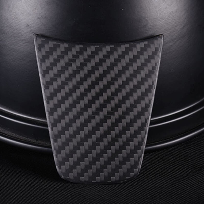 EVAAM Matte Real Carbon Fiber Steering Wheel Fascia Cover for Model 3/Y 2017-2022 - EVAAM
