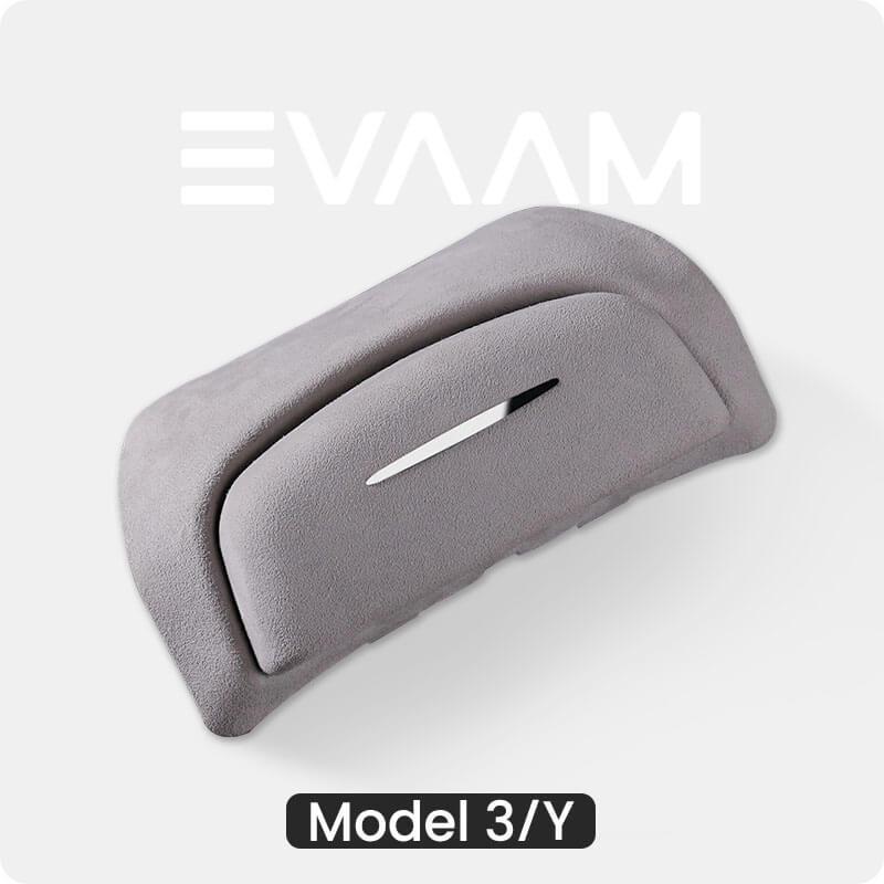 EVAAM® Sunglasses Holder Storage Box for Tesla Model 3/Y (2020-2023)-Gray
