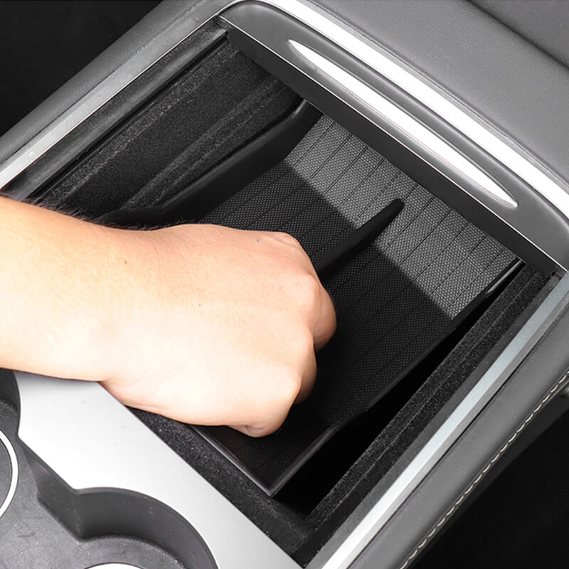 EVAAM TPE Center Console Lower Storage Box for Model 3/Y Accessories - EVAAM
