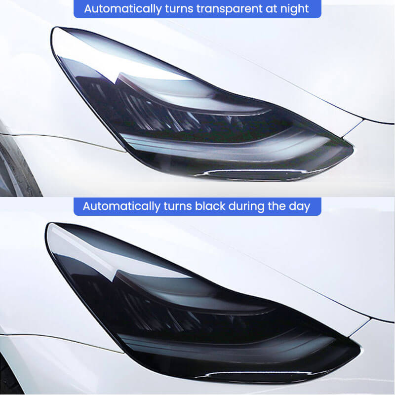 EVAAM Tinted Headlight and Foglight Protection for Model 3/Y PPF Tesla Accessories - EVAAM