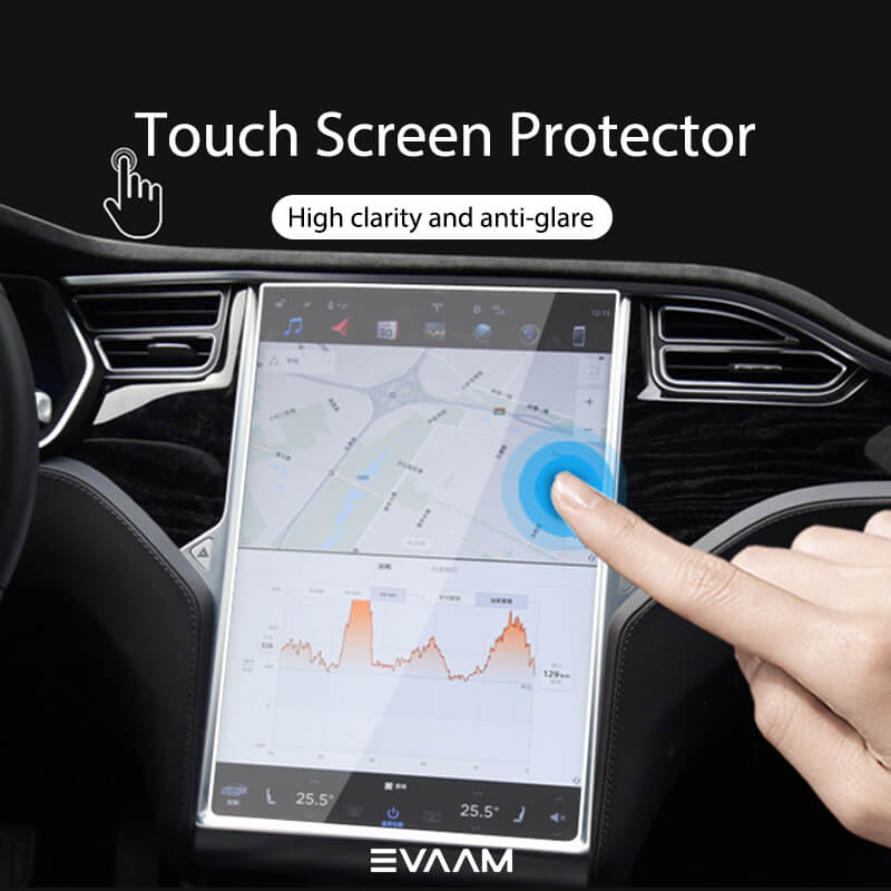 EVAAM® Tesla Touch Screen Protector for Model S/X (2pcs) [2021-2023]