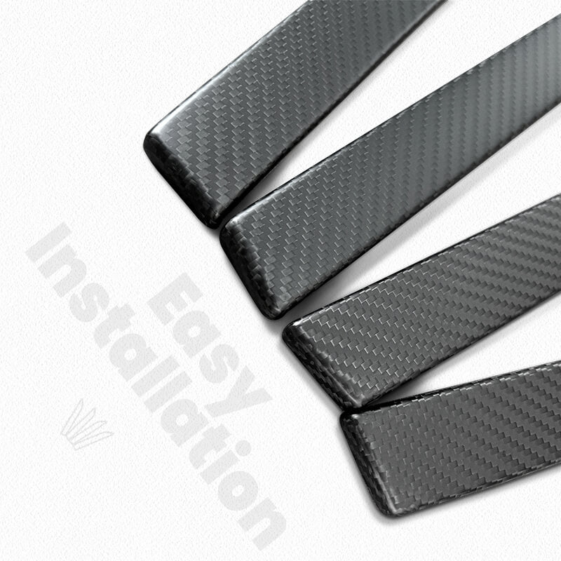 EVAAM™ Matte Real Carbon Fiber Door Handle Cover for Model X - EVAAM
