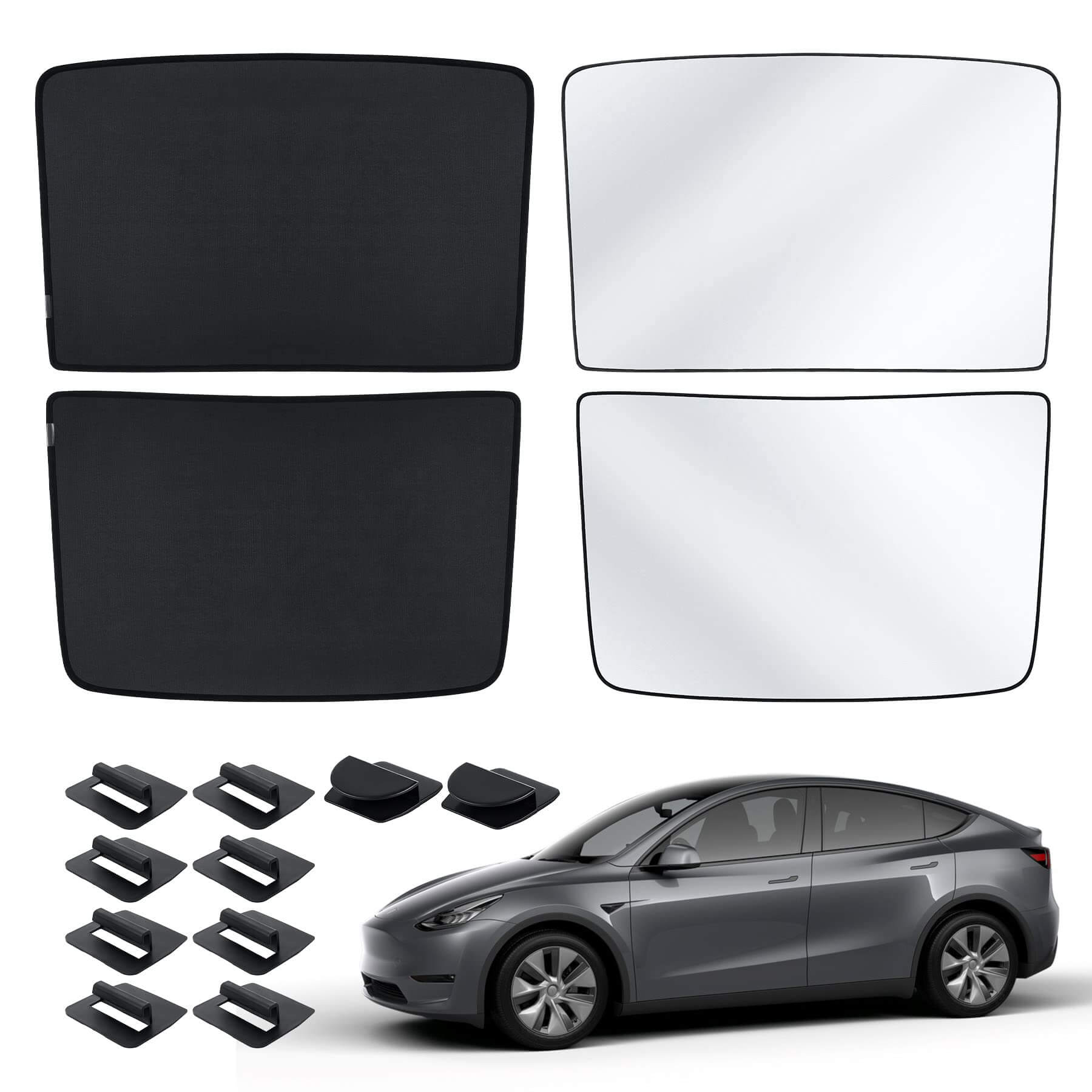 Upgraded! EVAAM™ Tesla Glass Roof Sunshade for Model Y 2021-2023 Accessories - EVAAM