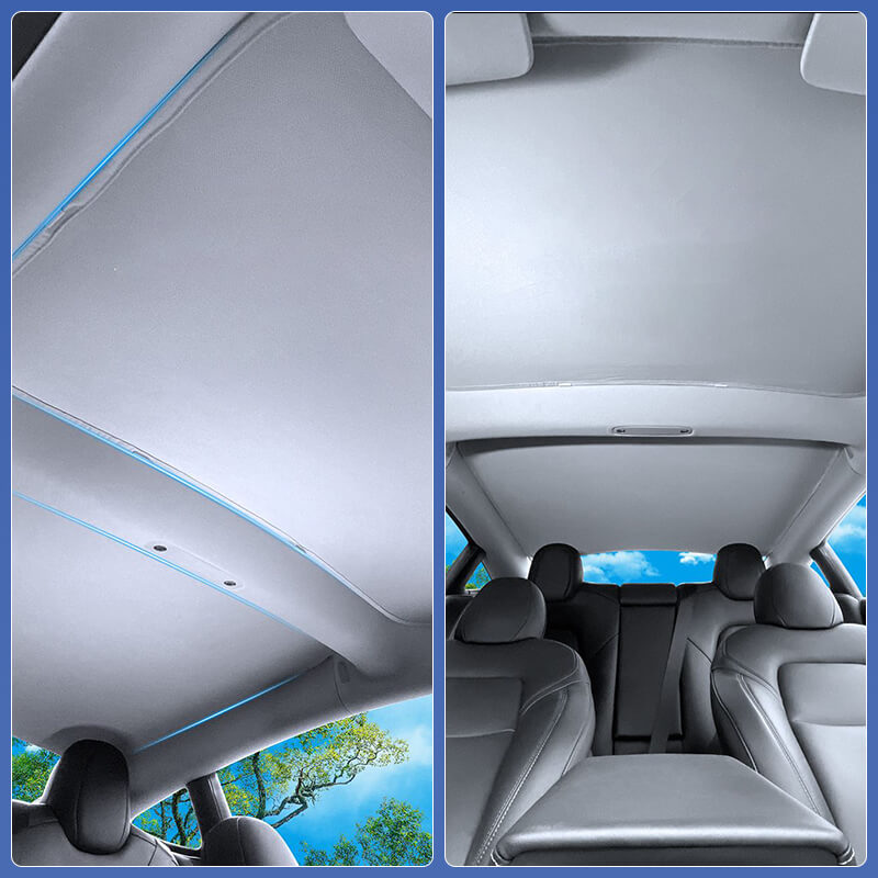 Upgraded! EVAAM™ Tesla Glass Roof Sunshade for Model 3 2017-2023 Accessories - EVAAM