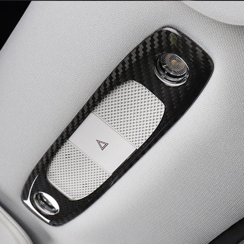 EVAAM Gloss Real Carbon Fiber Reading Light Cover for Model 3/Y 2017-2022 - EVAAM