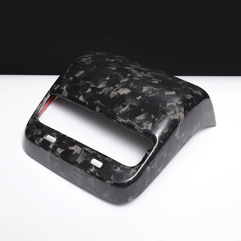 EVAAM Forged Real Carbon Fiber Rear AC Vent Cover for Model 3 2017-2022 - EVAAM