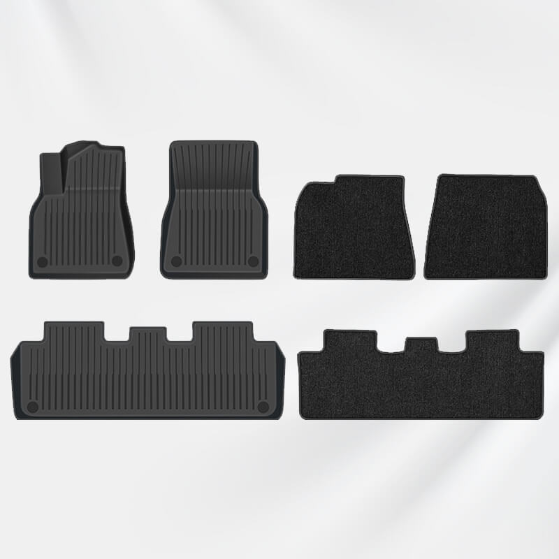 EVAAM™ Double Layer With Blanket Floor Mat for Model 3/Y Accessories - EVAAM