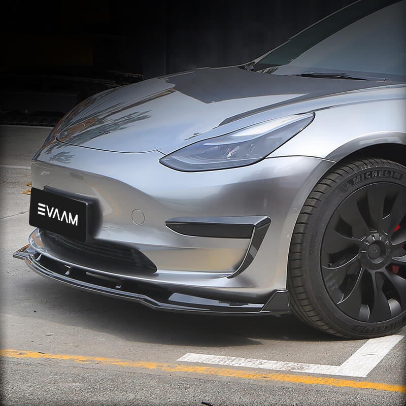 EVAAM Front Bumper Lip Kit for Model 3 2017-2019 Accessories - EVAAM