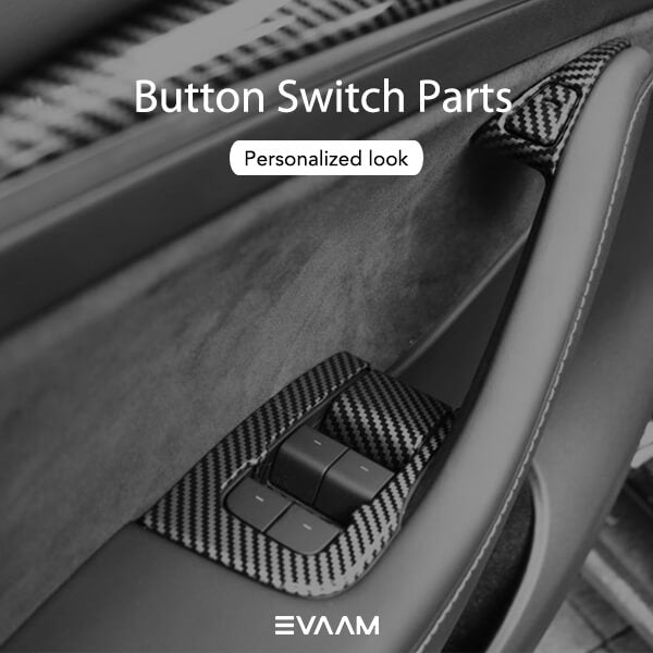 EVAAM Model 3 Carbon Fiber Style Accessories for Model 3 Accessories - EVAAM