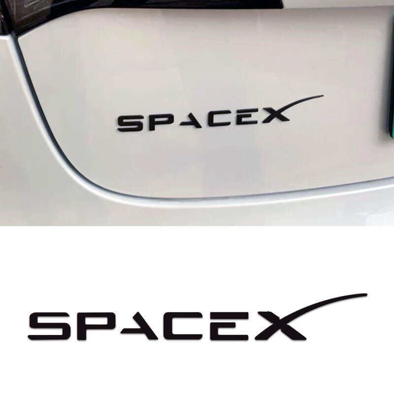 EVAAM™ SpaceX Emblem for Tesla Accessories - EVAAM