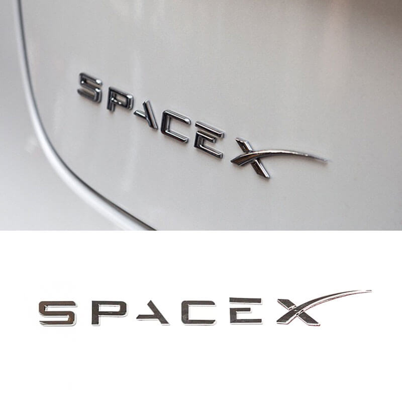 EVAAM™ SpaceX Emblem for Tesla Accessories - EVAAM