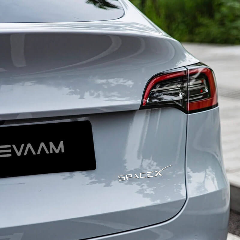 EVAAM™ SpaceX Emblem for Tesla Accessories - EVAAM