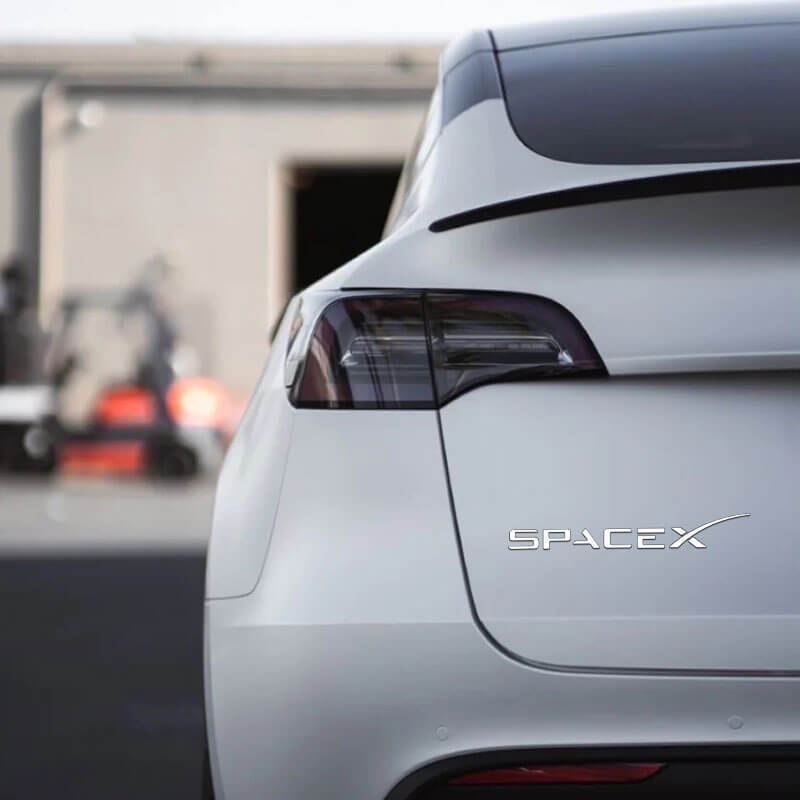 EVAAM™ SpaceX Emblem for Tesla Accessories - EVAAM