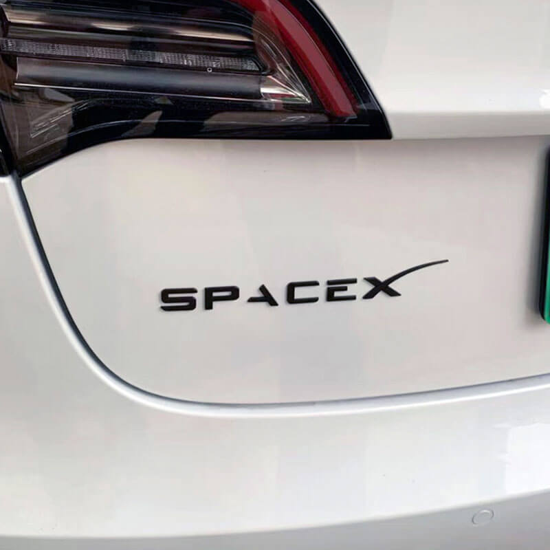 EVAAM™ SpaceX Emblem for Tesla Accessories - EVAAM
