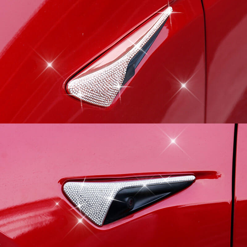EVAAM Bling Diamond Turn Signal Cover for Model 3/Y Accessories - EVAAM