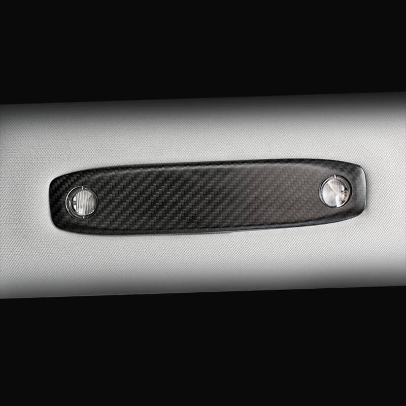 EVAAM Matte Real Carbon Fiber Reading Light Cover for Model 3/Y 2017-2022 - EVAAM