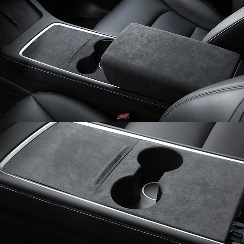EVAAM™ Alcantara Center Console Cover for Model 3/Y 2021-2022 Accessories - EVAAM