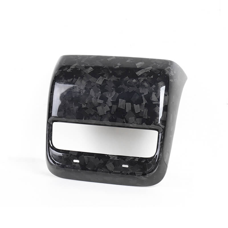 EVAAM Forged Real Carbon Fiber Rear AC Vent Cover for Model 3 2017-2022 - EVAAM