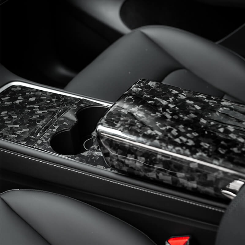 EVAAM Forged Real Carbon Fiber Armrest Cover for Model 3/Y 2017-2022 - EVAAM