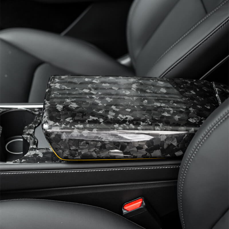 EVAAM Forged Real Carbon Fiber Armrest Cover for Model 3/Y 2017-2022 - EVAAM