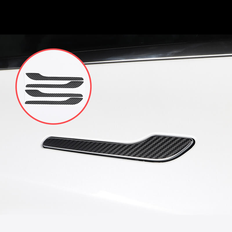 EVAAM Gloss Real Carbon Fiber Door Handle Cover for Model 3/Y 2021-2022 - EVAAM