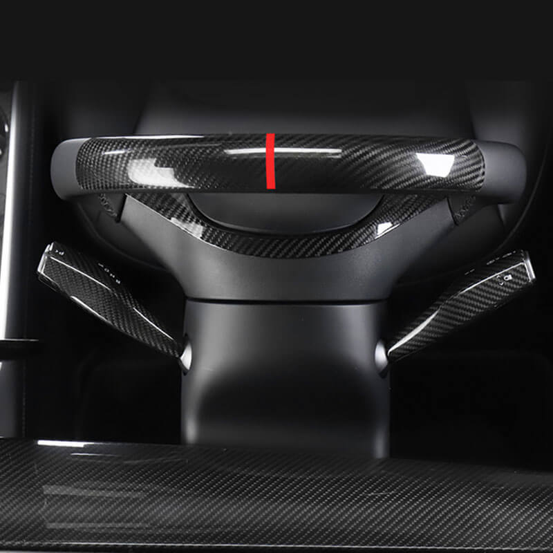 EVAAM Gloss Real Carbon Fiber Turn Signal Stalk Covers for Model 3/Y 2017-2022 (2Pcs) - EVAAM