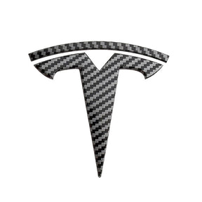 EVAAM Logo Covers Set For Model 3/Y Accessories - carbon tesla vinyl logo sticker