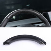 EVAAM Matte Real Carbon Fiber Steering Wheel Caps Cover for Model 3/Y 2017-2022 - EVAAM