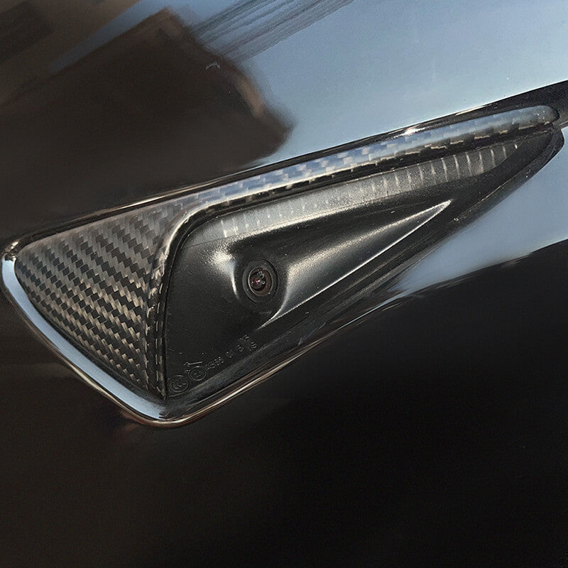 EVAAM Matte Real Carbon Fiber Turn Signal Cover for Model 3/Y 2021-2022 - EVAAM