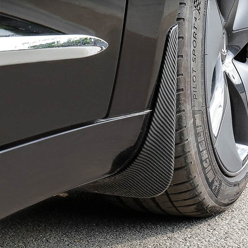 EVAAM Carbon Fiber Style Mud Flaps for Model 3/Y 2017-2022 - EVAAM