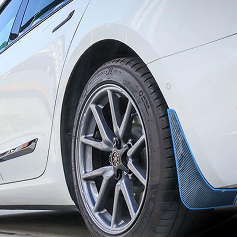 EVAAM Carbon Fiber Style Mud Flaps for Model 3/Y 2017-2022 - EVAAM