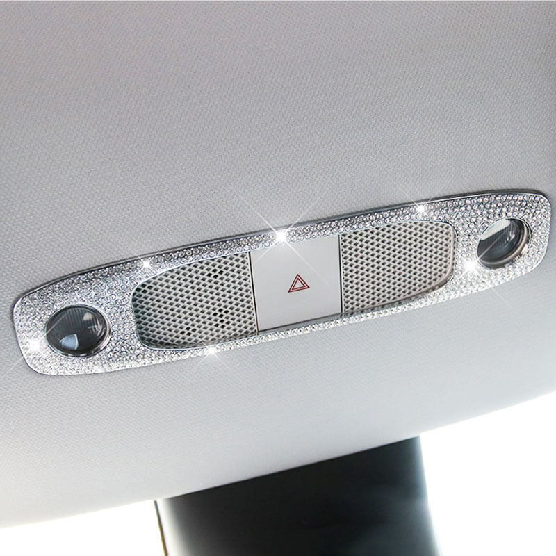 EVAAM Bling Diamond Reading Light Cover for Model 3/Y Accessories - EVAAM