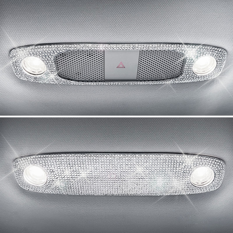 EVAAM Bling Diamond Reading Light Cover for Model 3/Y Accessories - EVAAM