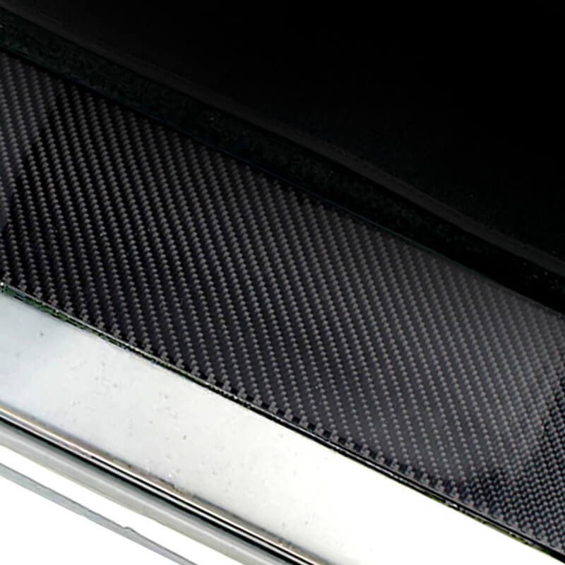 EVAAM Gloss Real Carbon Fiber Door Sill Cover for Model X - EVAAM