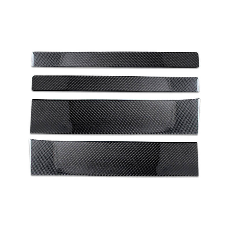 EVAAM Gloss Real Carbon Fiber Door Sill Cover for Model X - EVAAM