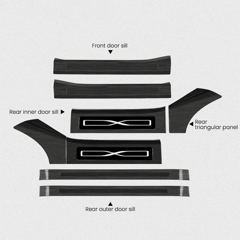 EVAAM Door Sill Covers for Model X Accessories - EVAAM
