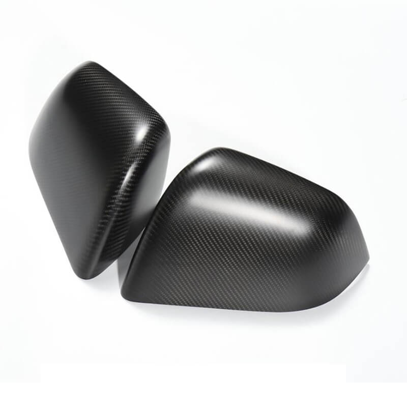 EVAAM Matte Real Carbon Fiber Mirror Cover for Model Y 2020-2022 - EVAAM