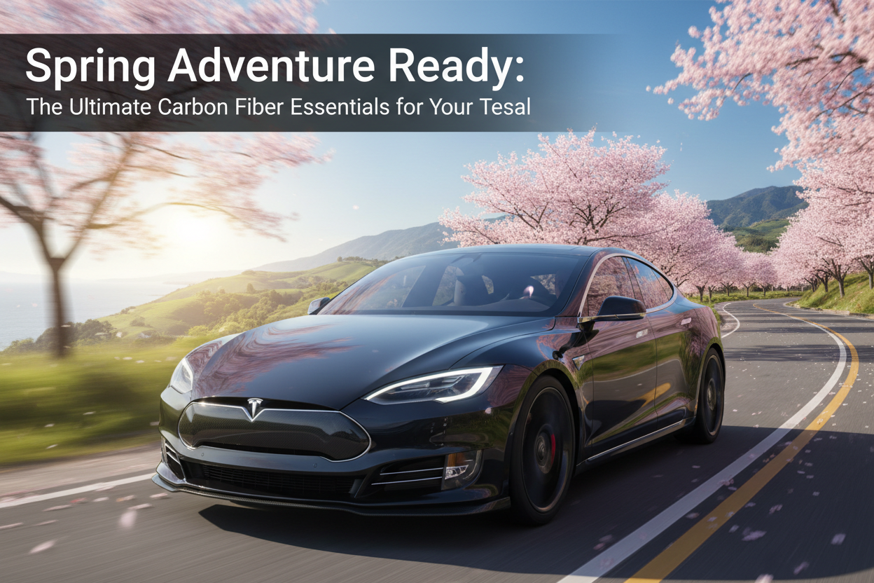 Spring Adventure Ready: The Ultimate Carbon Fiber Essentials for Your Tesla
