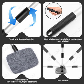 EVAAM® Windshield Defogger Brush - Glass Cleaning Brush for Tesla Model Y/3 - EVAAM