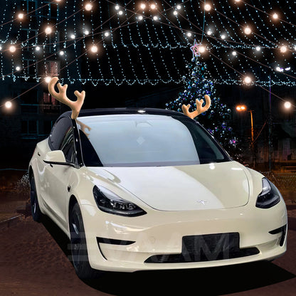 EVAAM® Reindeer Car Kit Antlers And Nose Set Christmas Decoration - EVAAM