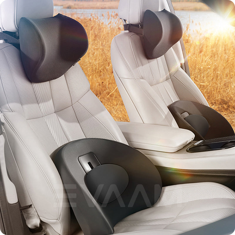 Tesla Model S, 3, X, Y Headrest Neck Pillow, Adjustable, White