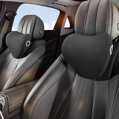 2024 EVAAM® Neck Support Pillow And Height Adjustable Lumbar Pillow Set for All Vehicle - EVAAM