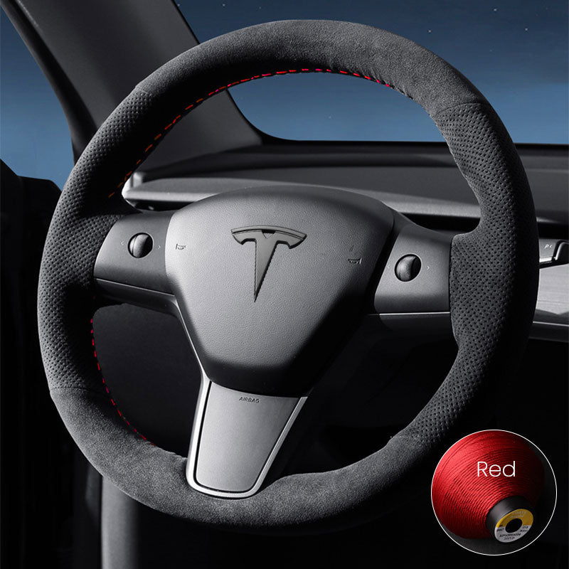 Tesla Alcantara Dashboard Cover Cover for Model 3/Y (2017-2023), Red