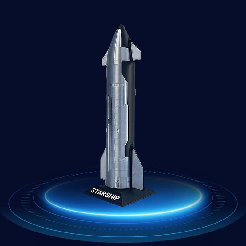 SpaceX Starship Rocket Assembly Model Kit - Aerospace Collectible & Souvenir
