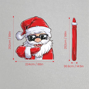EVAAM® Christmas Santa Claus Rear Window Wiper Decal for Tesla Model 3/Y/S/X - EVAAM
