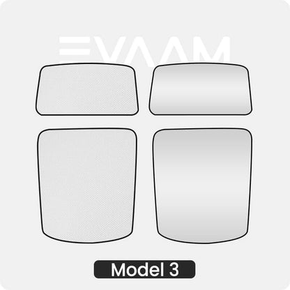 EVAAM™ Tesla Camping Glass Roof  Sunshade for Model 3 2017-2023 Accessories - EVAAM