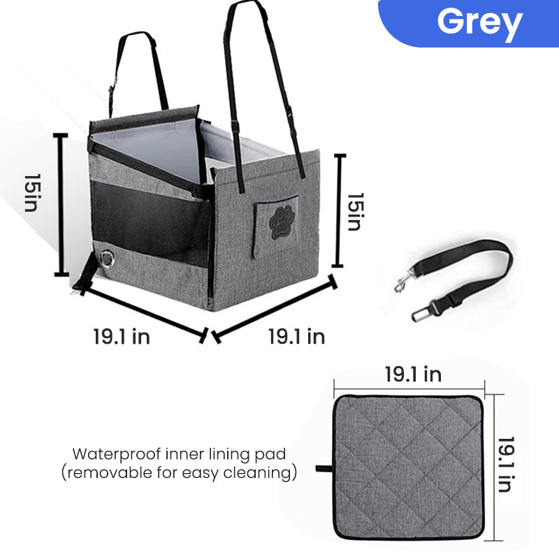 EVAAM® Dog Car Seat Portable Travel Bags for Small and Medium dogs - EVAAM